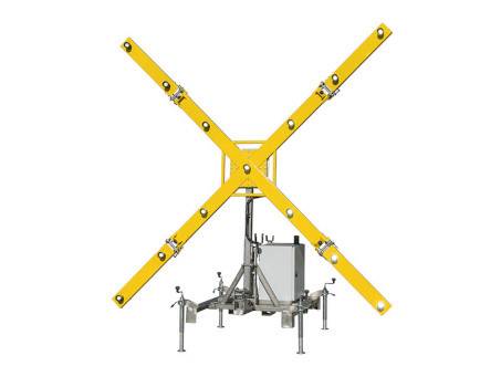 Мобильный светосигнальный крест FIREFLY для обозначения закрытия летной полосы